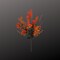 19" Artificial Orange Fall Mum and Berry Bush – Autumn Floral Pick-65175-OR